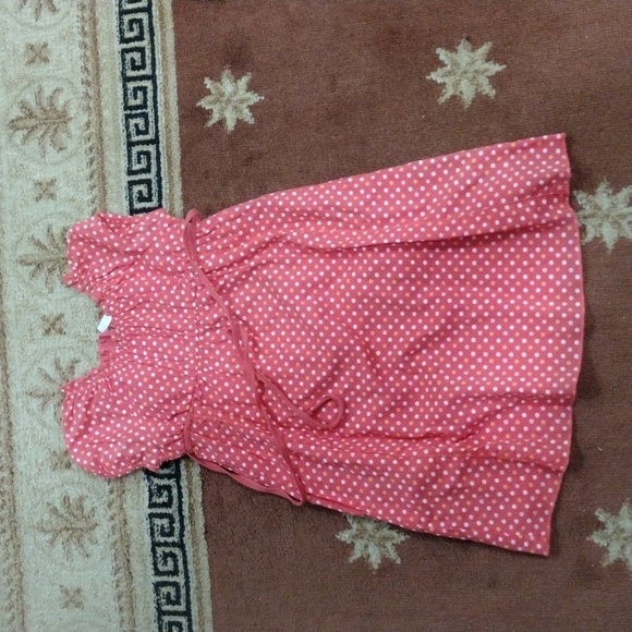 Girls 2 pieces set, Salmon Pink Dress and Off-white Top, Back to school - 5T & 4 - Picture 6 of 10